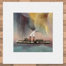 PS Waverley mounted print - Made in Scotland